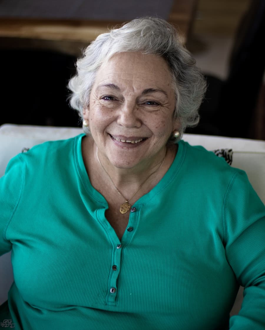 Senior woman smiling at the camera